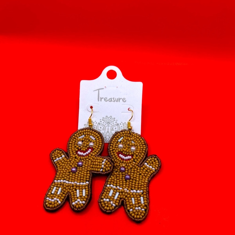 Gingerbread Beading Earrings